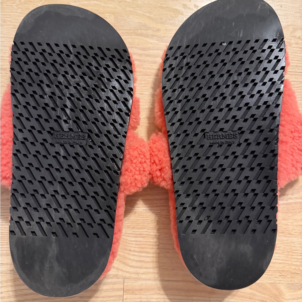 Hermes furry sandals - Picture 2 of 4